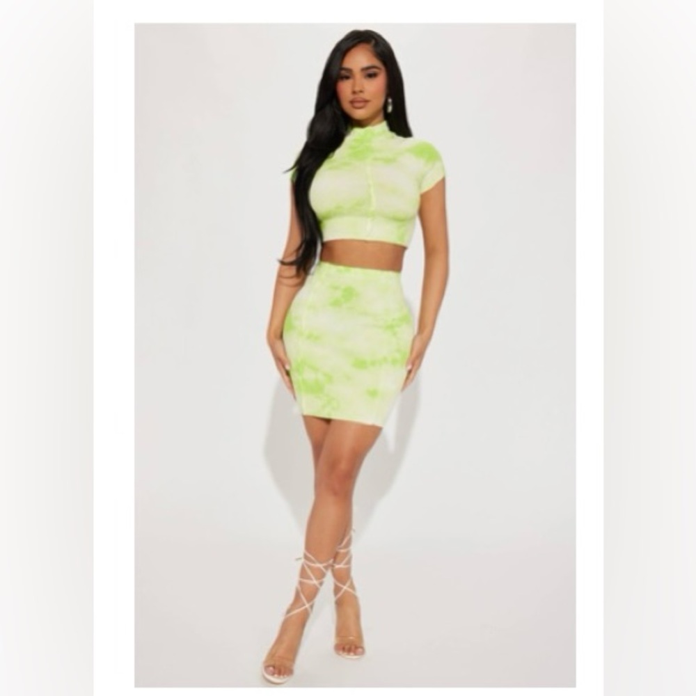 Fashionnova Many Secrets Tie Dye Skirt Set